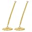 2 Pcs Gold Hollow Round Pen Holder with Diamond Metal Pen Stand Holder Set Signing Pen Set Signing Desk Ballpoint Pens for Guest Book Wedding Birthday Graduation Teacher Office Business